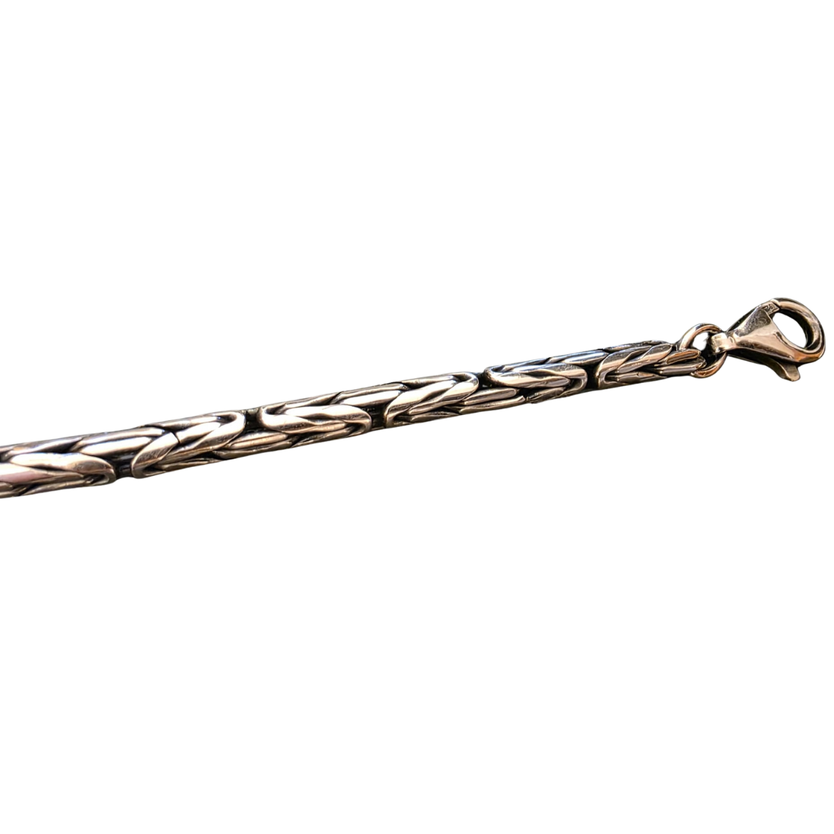 Massive Königskette aus 925er Silber – 4 mm