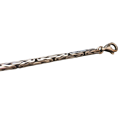 Massive Königskette aus 925er Silber – 4 mm