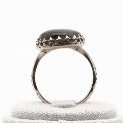 925 Silber Herrenring Jemen Achat - Aqeeq Yamani