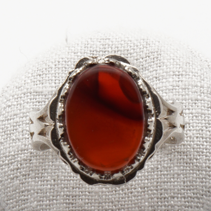 925 Silber Herrenring mit echtem Jemen Achat - Aqeeq Yamani