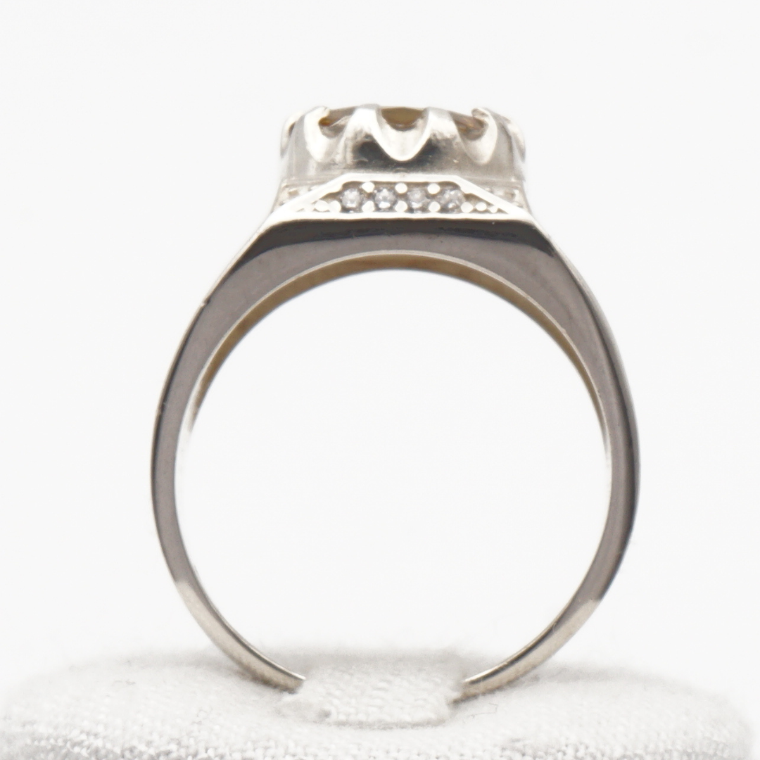 925 Silberring mit echtem Citrin