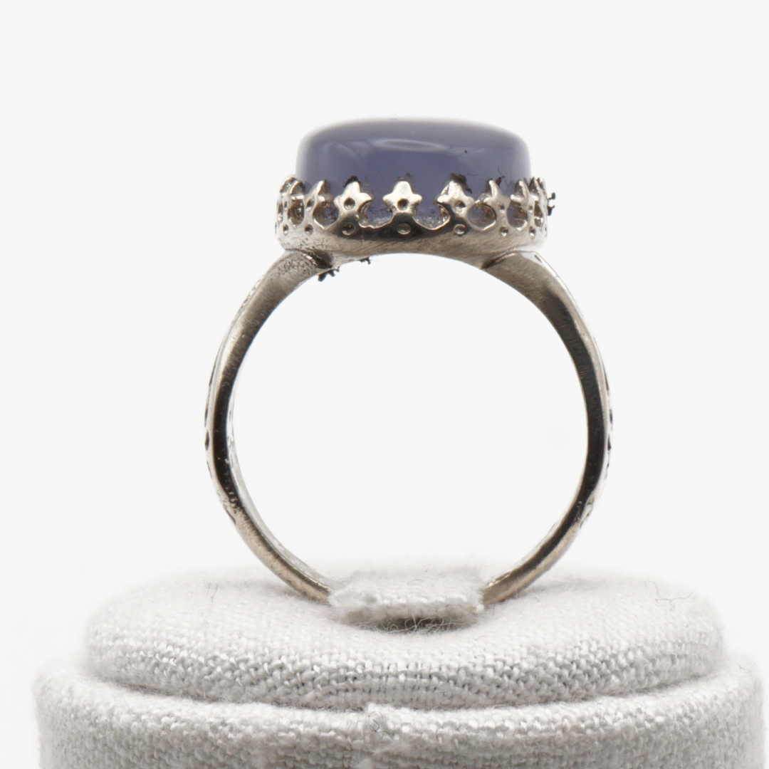 925 Silber Herrenring mit echtem Jemen Achat - Aqeeq Yamani