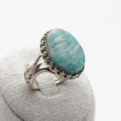 925 Silber Herrenring mit seltenem Jemen Achat - Aqeeq Yamani