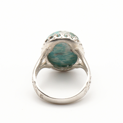 925 Silber Herrenring mit seltenem Jemen Achat - Aqeeq Yamani