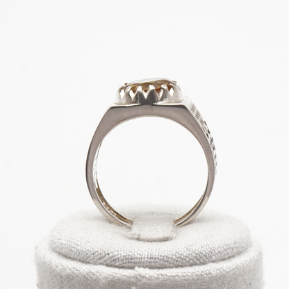 925 Silberring mit echtem Citrin