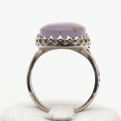 925 Silber Herrenring mit echtem Jemen Achat - Aqeeq Yamani