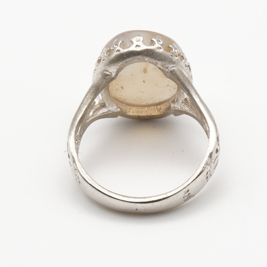 925 Silber Herrenring mit echtem Jemen Achat - Aqeeq Yamani