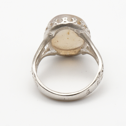 925 Silber Herrenring mit echtem Jemen Achat - Aqeeq Yamani