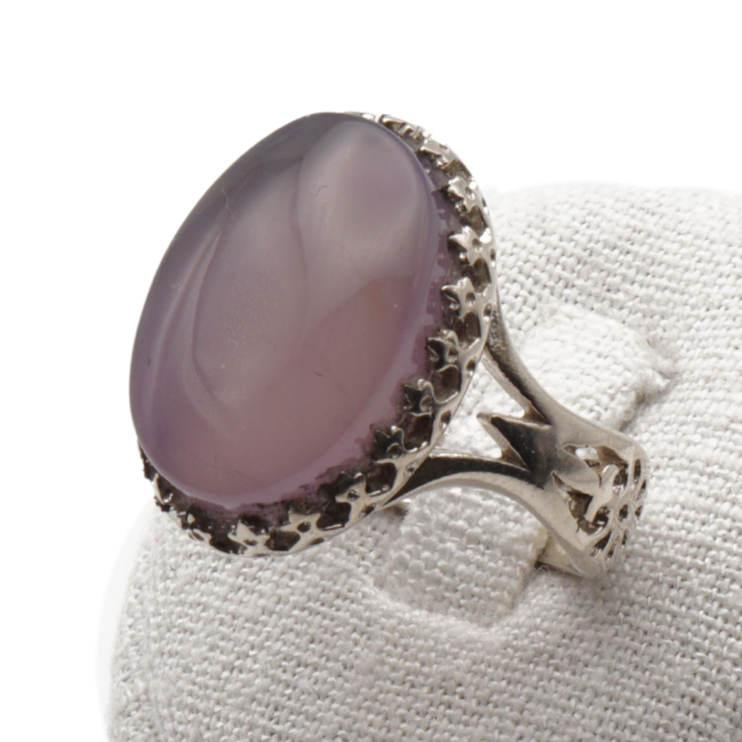 925 Silber Herrenring mit echtem Jemen Achat - Aqeeq Yamani