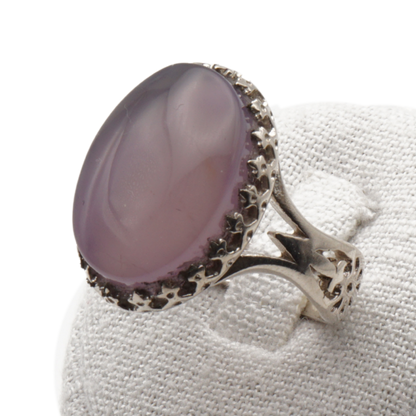 925 Silber Herrenring mit echtem Jemen Achat - Aqeeq Yamani