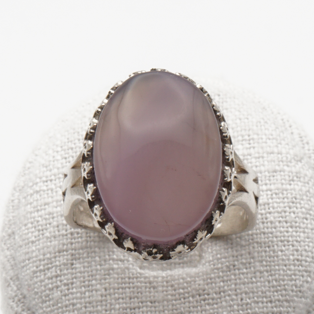 925 Silber Herrenring mit echtem Jemen Achat - Aqeeq Yamani