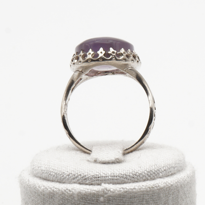 925 Silber Herrenring mit echtem Jemen Achat - Aqeeq Yamani