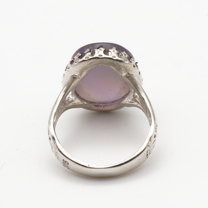 925 Silber Herrenring mit echtem Jemen Achat - Aqeeq Yamani