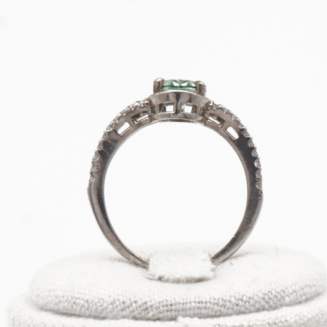 925 Damen Ring mit echtem Smaragd