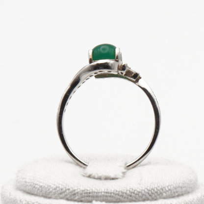 925 Silber Damen Ring mit Achat - Aqeeq Yamani - Jemen Achat