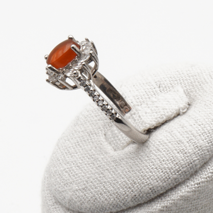 925 Silber Damen Ring mit Jemen - Achat - Aqeeq Yamani