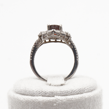 925 Silber Damen Ring mit Jemen - Achat - Aqeeq Yamani