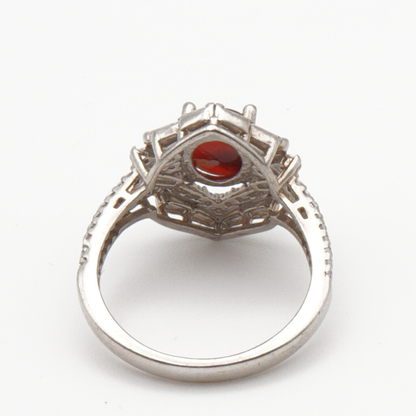 925 Silber Damen Ring mit Jemen - Achat - Aqeeq Yamani