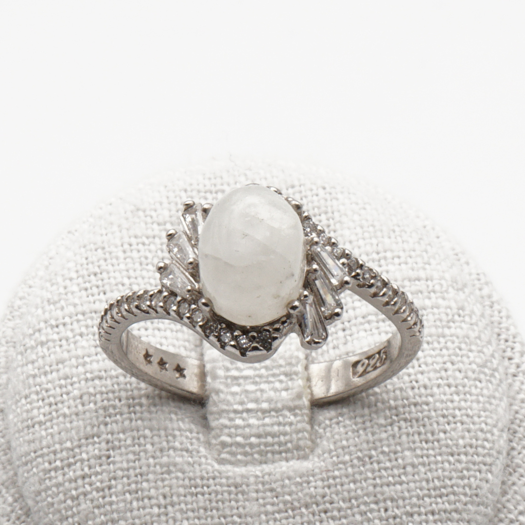 925 Silber Damen Ring mit Bergkristall aus Najaf - Durr al Najaf