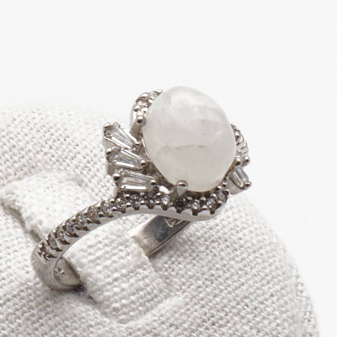 925 Silber Damen Ring mit Bergkristall aus Najaf - Durr al Najaf