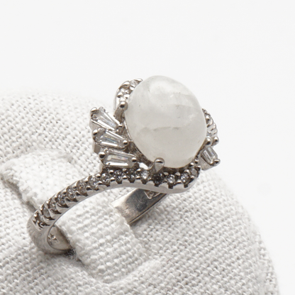 925 Silber Damen Ring mit Bergkristall aus Najaf - Durr al Najaf