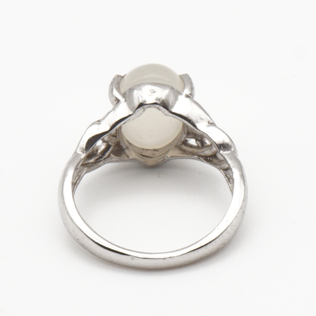 925 Silber Damen Ring mit echtem Katzenauge