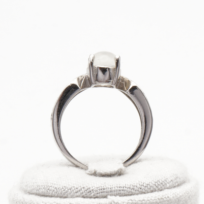 925 Silber Damen Ring mit echtem Katzenauge
