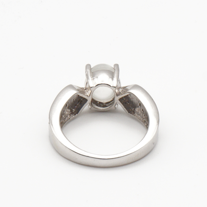 925 Silber Damen Ring mit echtem Katzenauge