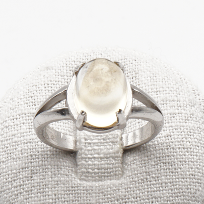 925 Silber Damen Ring mit echtem Citrin