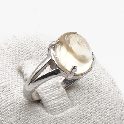 925 Silber Damen Ring mit echtem Citrin