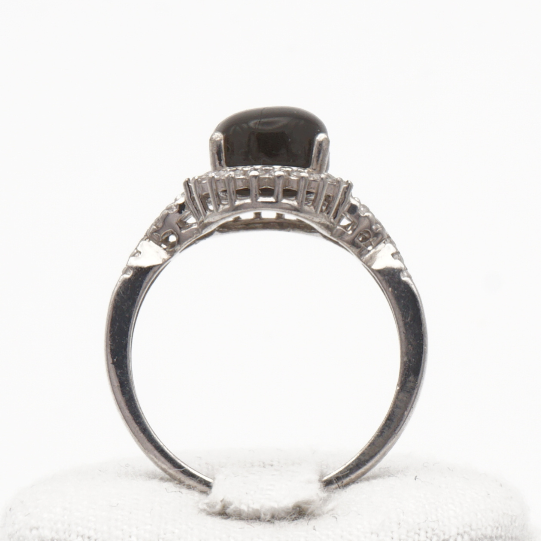 925 Silber Damen Ring mit schwarzem Labradorit