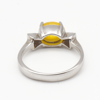 925 Silber Damen Ring mit Jemen Achat - Aqeeq Sharaf al Shams