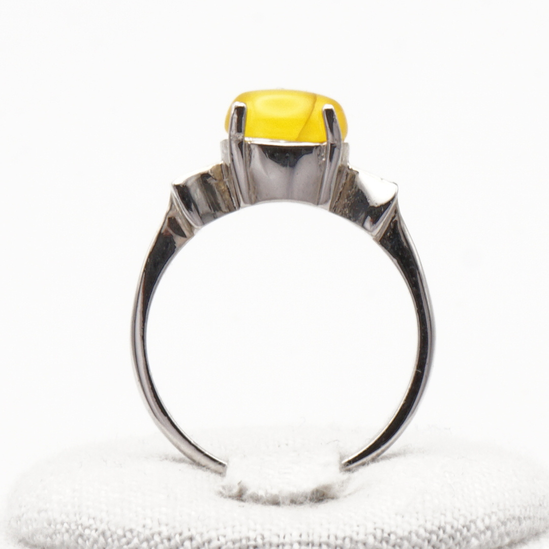 925 Silber Damen Ring mit Jemen Achat - Aqeeq Sharaf al Shams