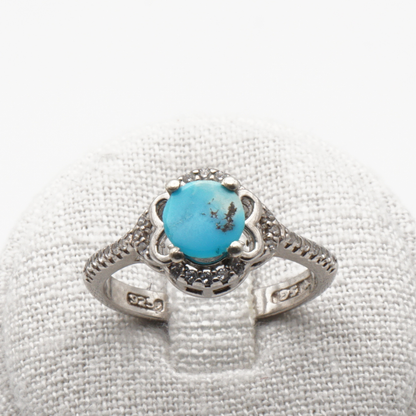 925 Silber Damen Ring mit Türkis Firouz Nishabouri - Handarbeit