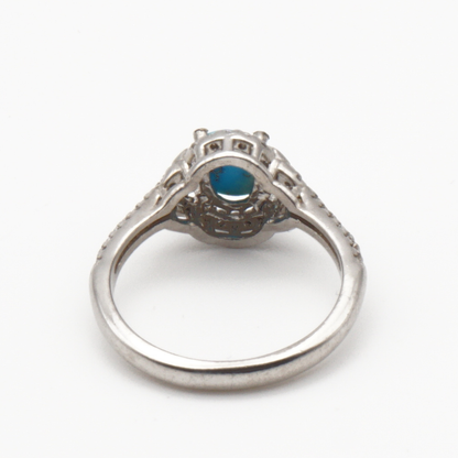 925 Silber Damen Ring mit Türkis Firouz Nishabouri - Handarbeit