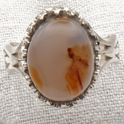 925 Silber Herrenring mit echtem Jemen Achat - Aqeeq Yamani