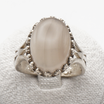 925 Silber Herrenring mit echtem Jemen Achat - Aqeeq Yamani