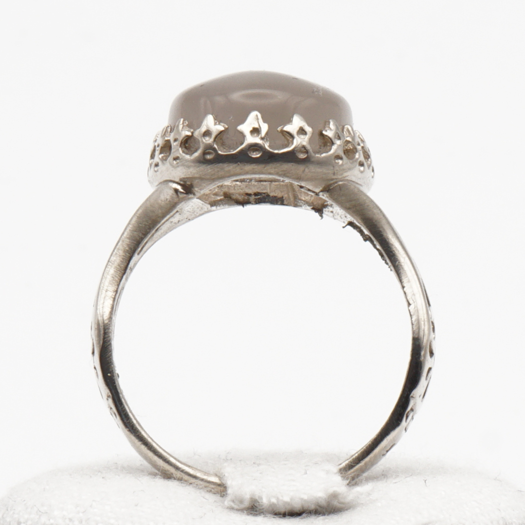 925 Silber Herrenring mit echtem Jemen Achat - Aqeeq Yamani