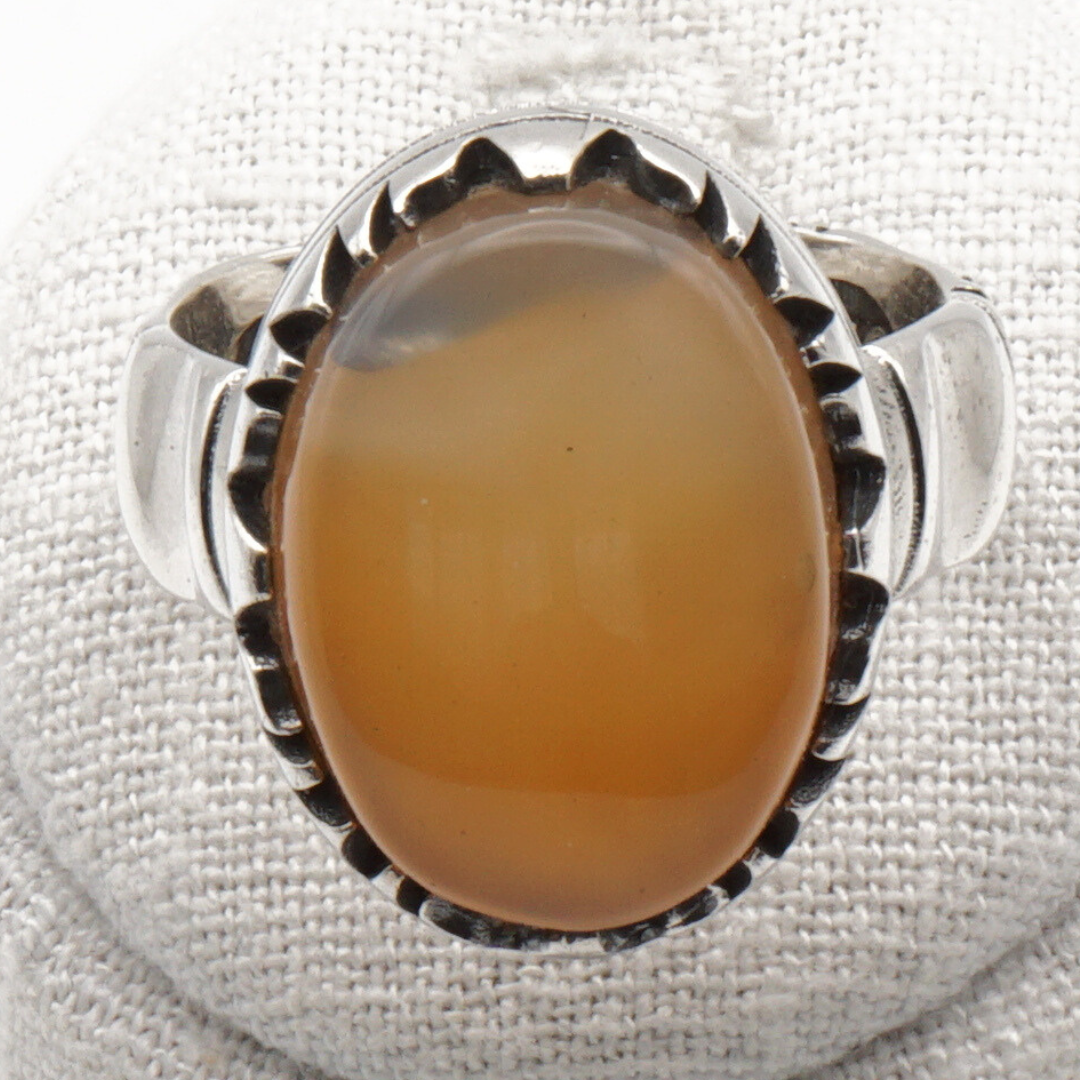 925 Silber Herrenring mit Jemen Achat - Aqeeq Yamani Handarbeit - Premium