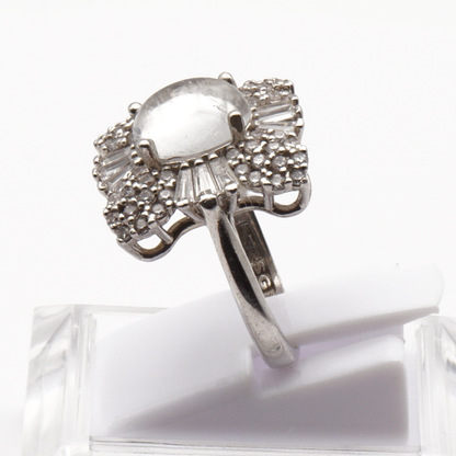 925 Silber Damen Ring mit Bergkristall aus Najaf - Durr al Najaf