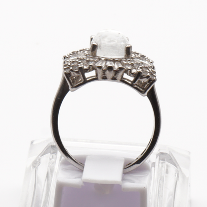925 Silber Damen Ring mit Bergkristall aus Najaf - Durr al Najaf