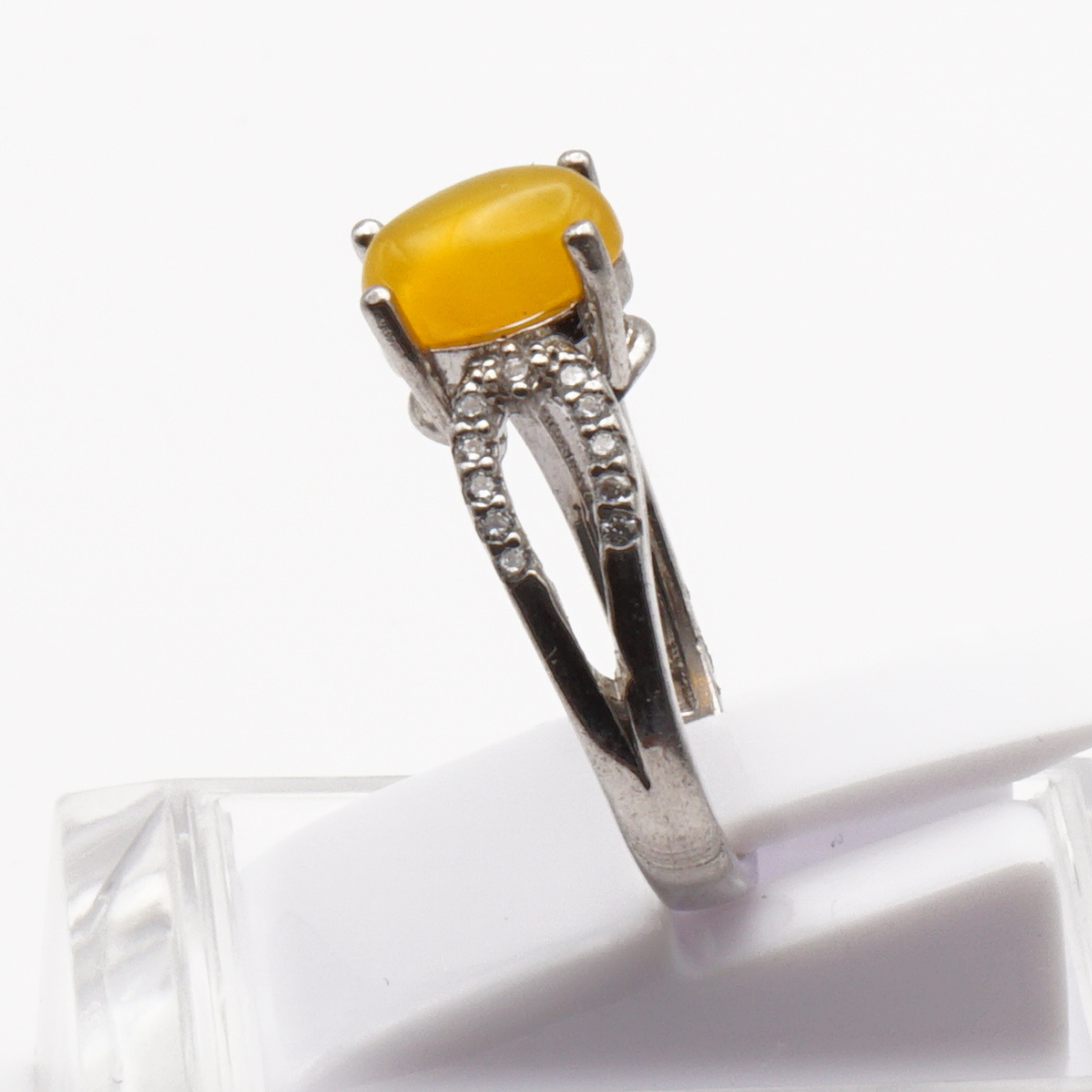 925 Silber Damen Ring mit Jemen Achat - Aqeeq Sharaf al Shams