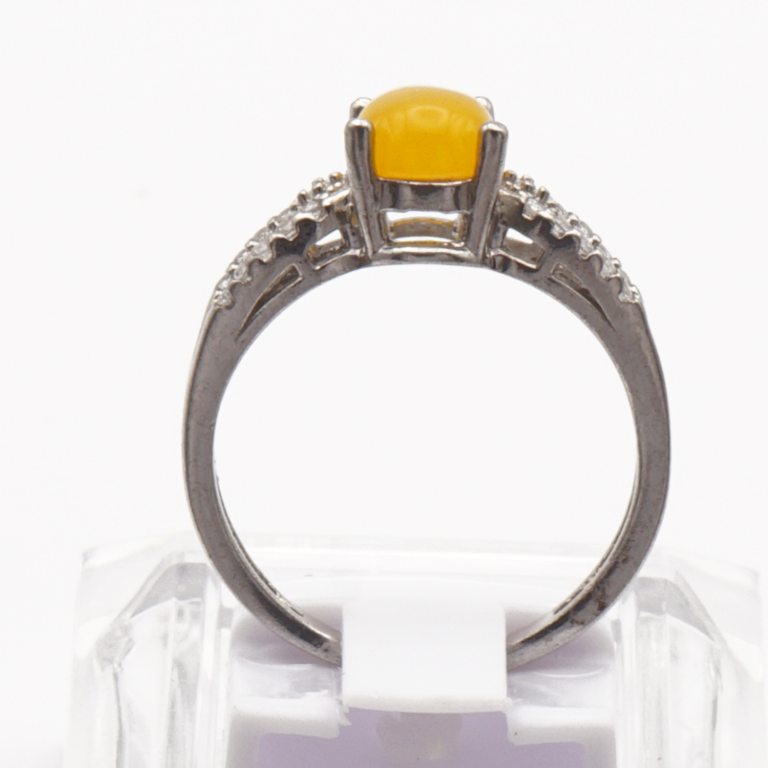 925 Silber Damen Ring mit Jemen Achat - Aqeeq Sharaf al Shams