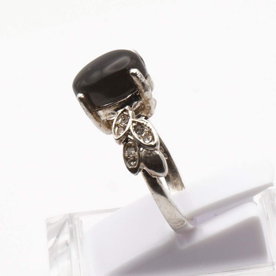 925 Silber Damen Ring mit schwarzem Labradorit