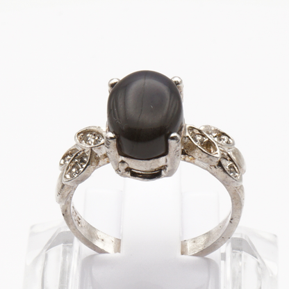 925 Silber Damen Ring mit schwarzem Labradorit