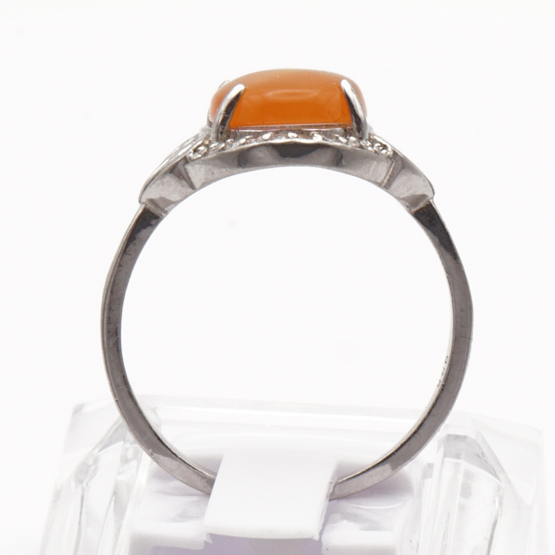 925 Silber Damen Ring mit Jemen Achat - Aqeeq Yamani