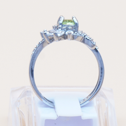 925 Damen Ring mit echtem Peridot - Zabarjad