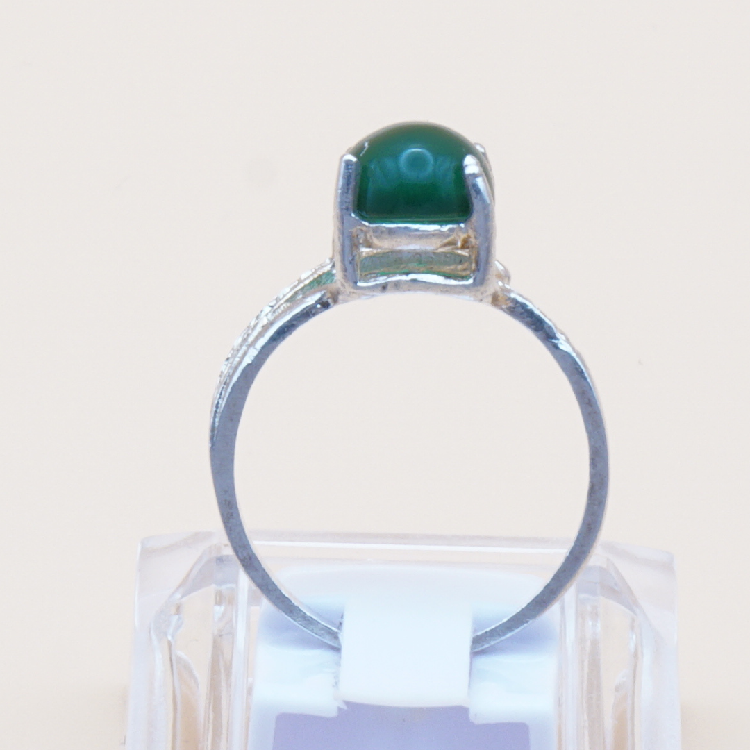 925 Silber Damen Ring mit Jemen Achat Aqeeq Yamani