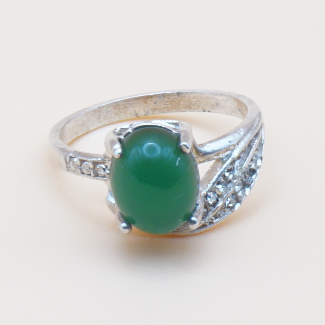925 Silber Damen Ring mit Jemen Achat Aqeeq Yamani