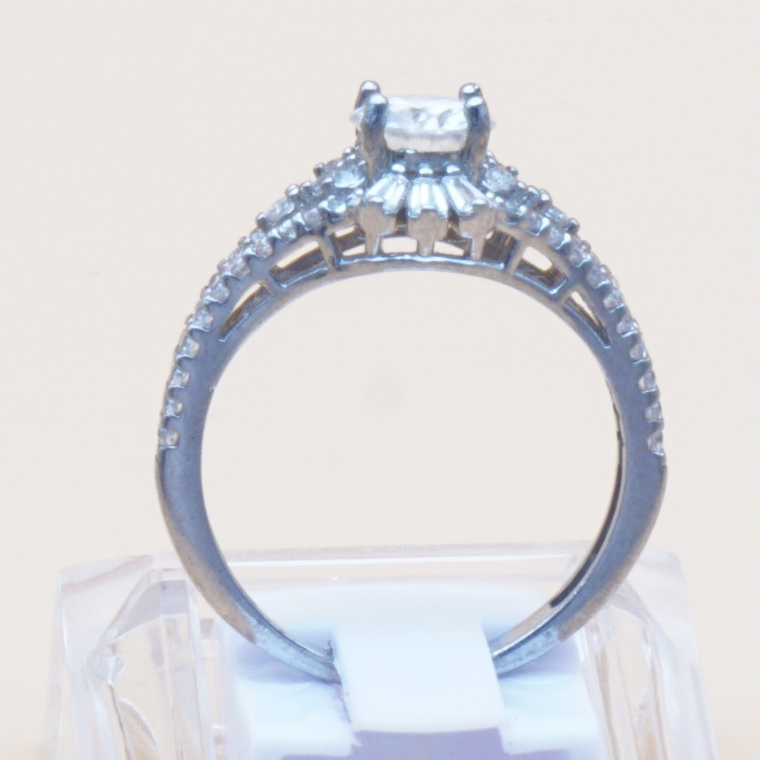 925 Silber Damen Ring mit Bergkristall aus Najaf - Durr al Najaf - Diamantenschliff
